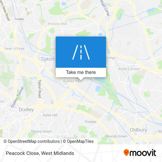 Peacock Close map