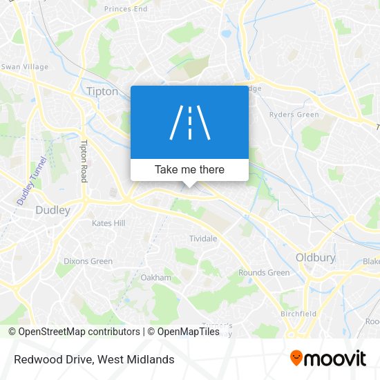 Redwood Drive map