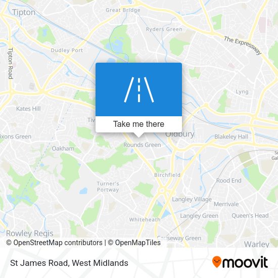 St James Road map