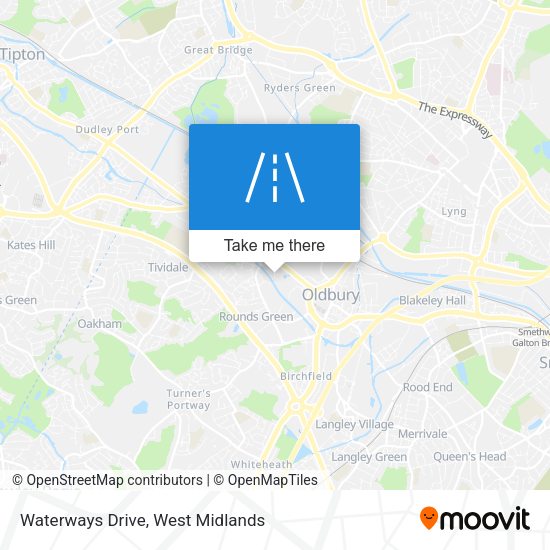 Waterways Drive map
