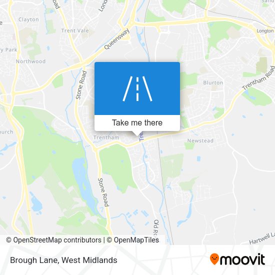 Brough Lane map