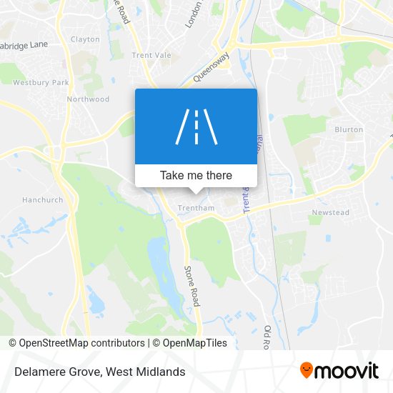 Delamere Grove map