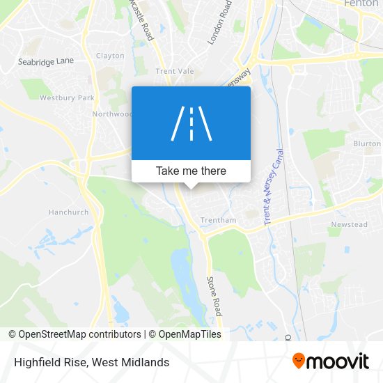 Highfield Rise map