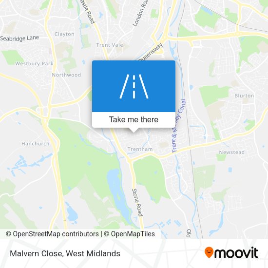 Malvern Close map