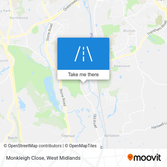 Monkleigh Close map