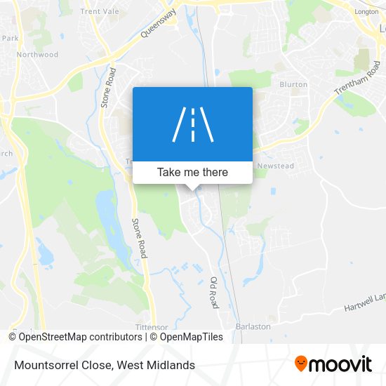 Mountsorrel Close map