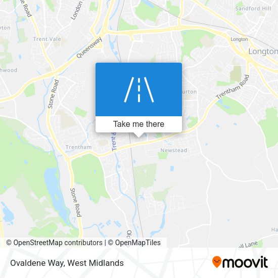 Ovaldene Way map