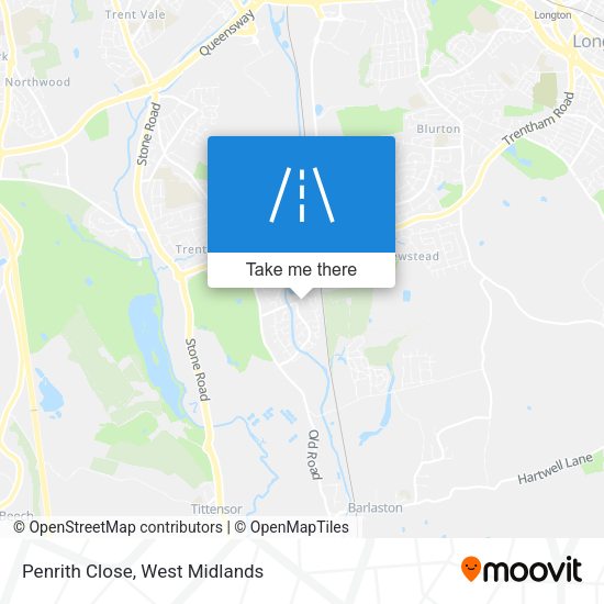 Penrith Close map