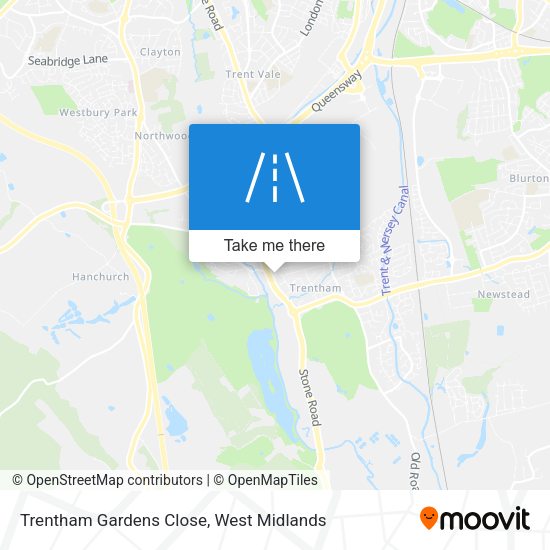 Trentham Gardens Close map