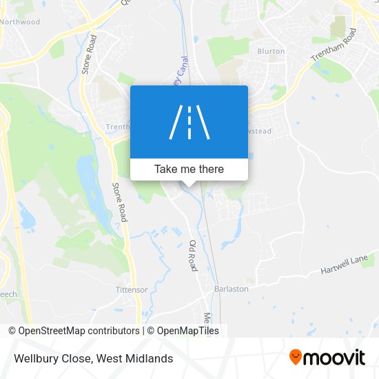 Wellbury Close map