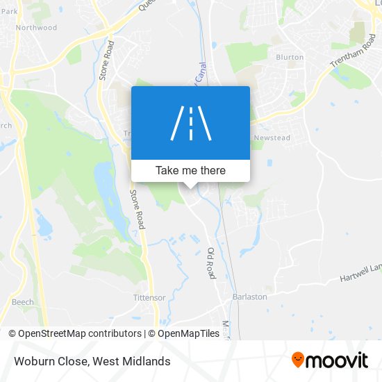 Woburn Close map