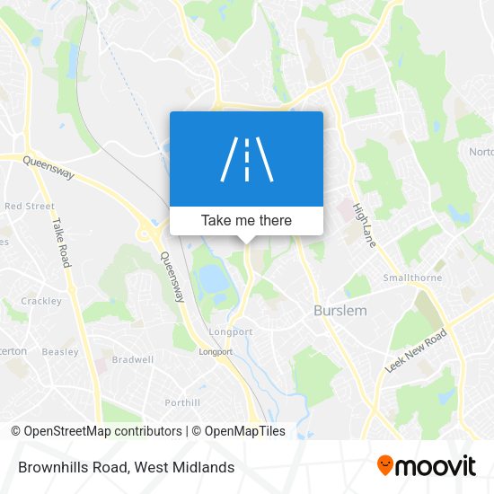 Brownhills Road map