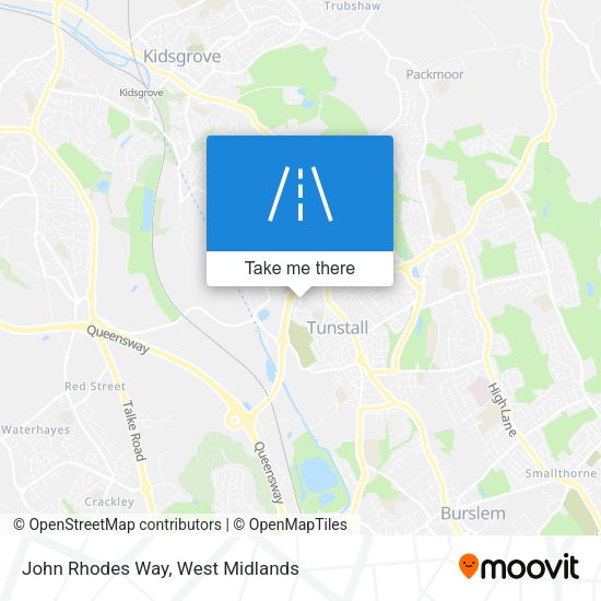 John Rhodes Way map