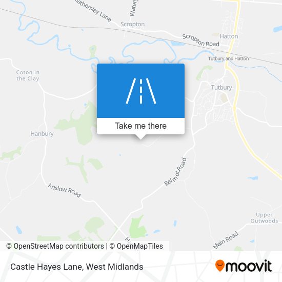 Castle Hayes Lane map