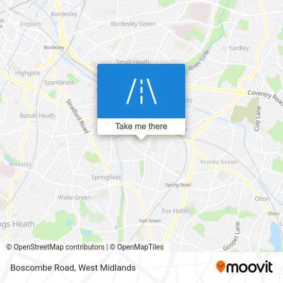 Boscombe Road map
