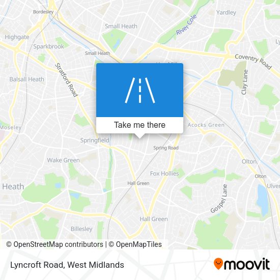 Lyncroft Road map