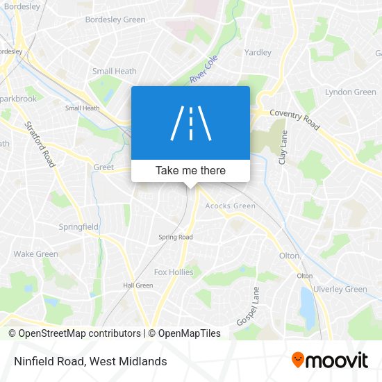 Ninfield Road map