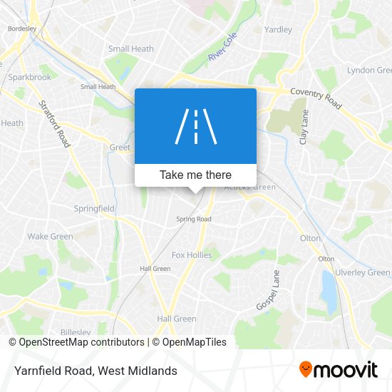 Yarnfield Road map