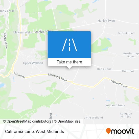 California Lane map