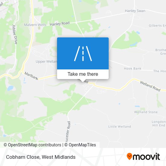 Cobham Close map
