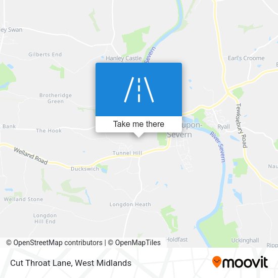 Cut Throat Lane map