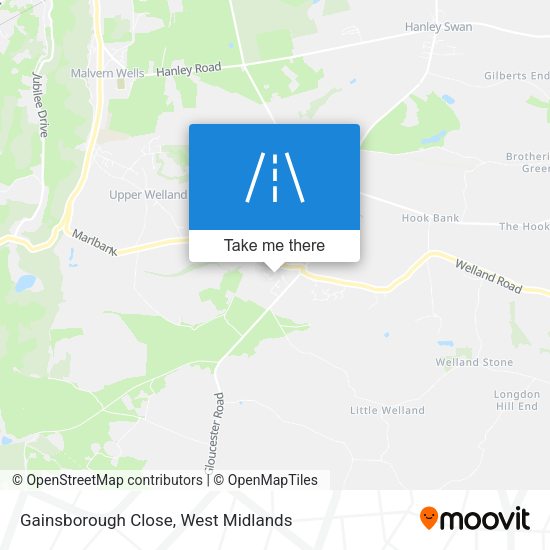 Gainsborough Close map
