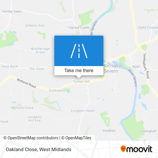 Oakland Close map