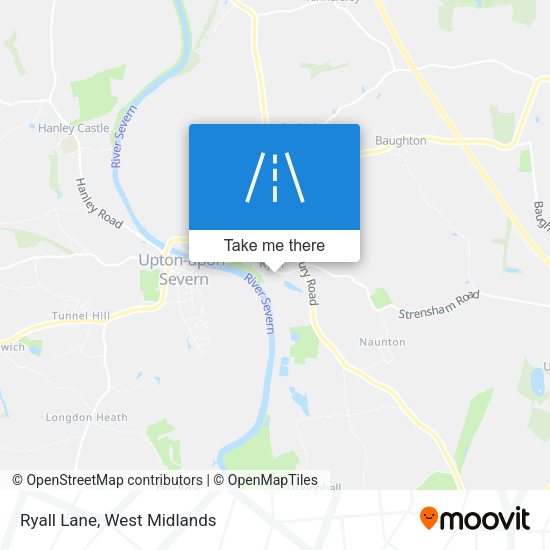 Ryall Lane map