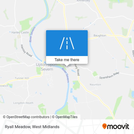 Ryall Meadow map