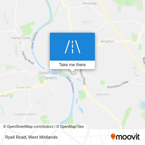 Ryall Road map