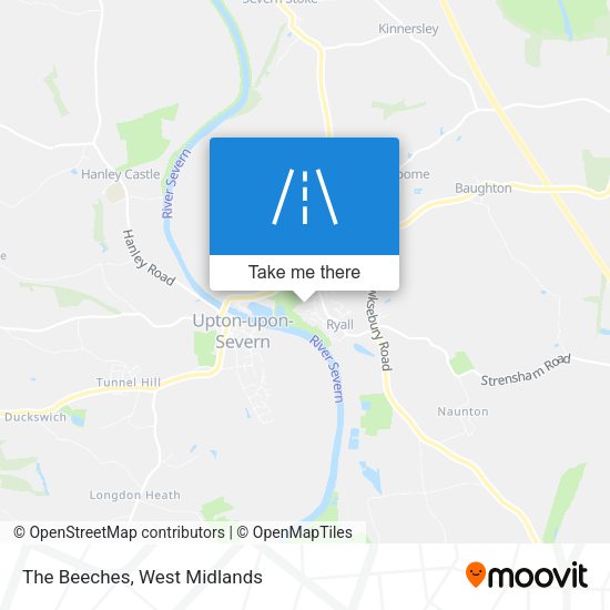 The Beeches map