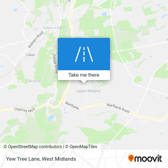 Yew Tree Lane map