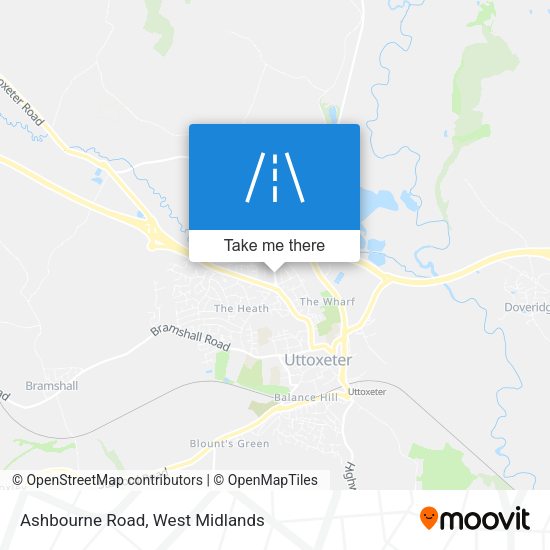 Ashbourne Road map