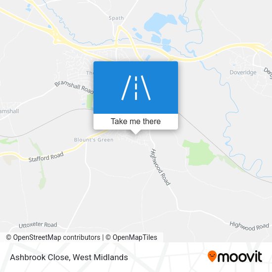 Ashbrook Close map