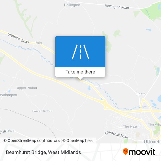 Beamhurst Bridge map