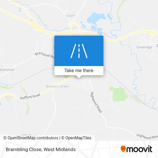 Brambling Close map