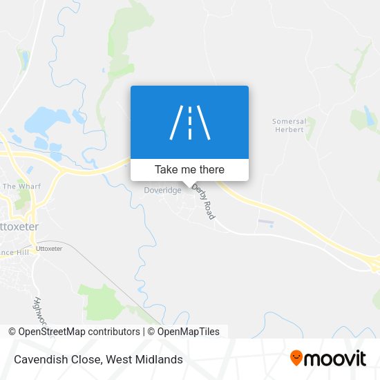 Cavendish Close map