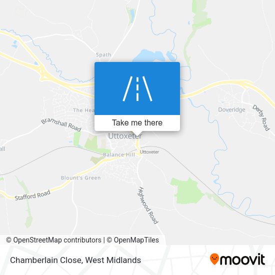 Chamberlain Close map