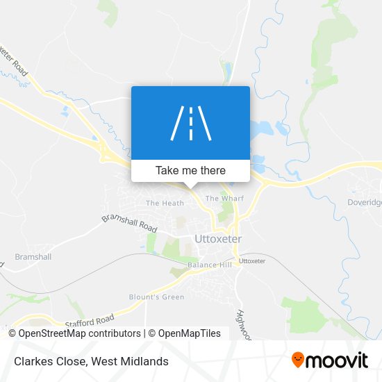 Clarkes Close map