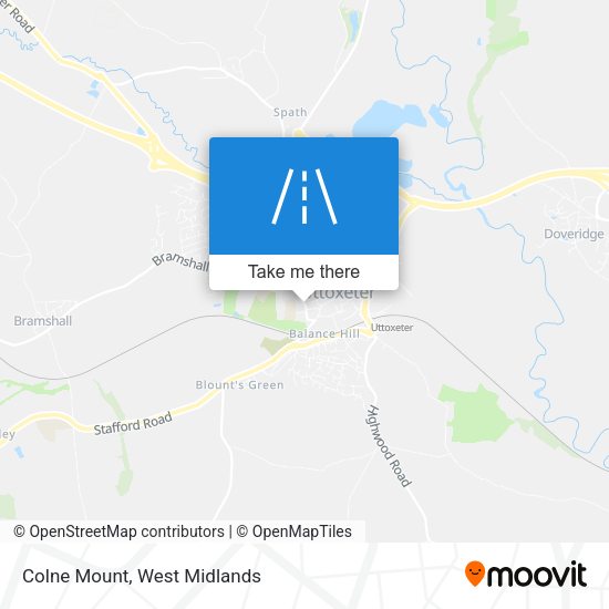 Colne Mount map