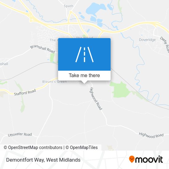 Demontfort Way map