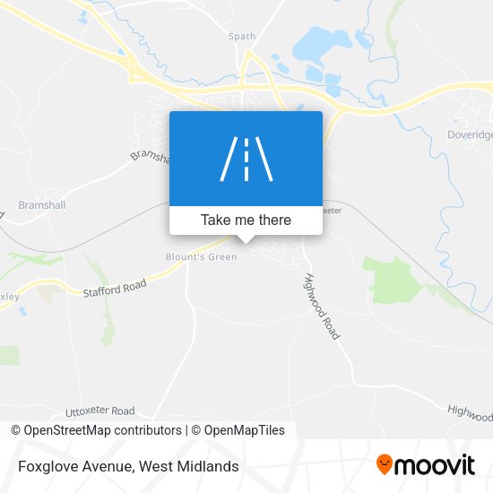Foxglove Avenue map
