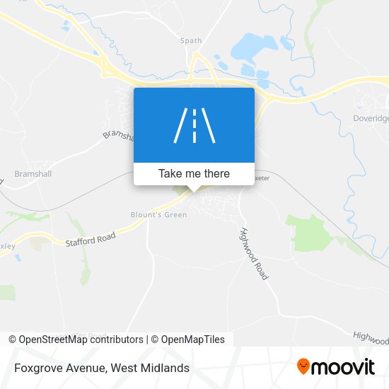 Foxgrove Avenue map