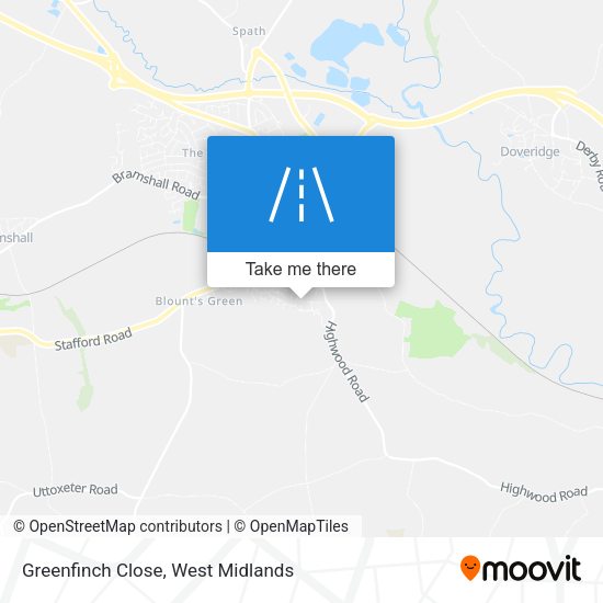 Greenfinch Close map