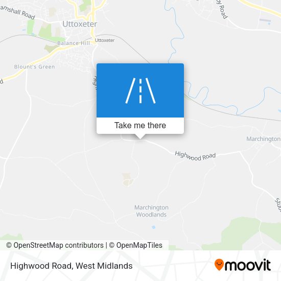 Highwood Road map