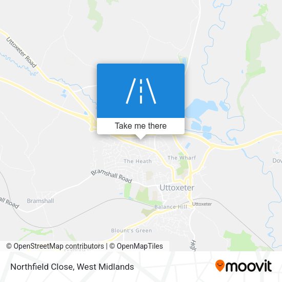 Northfield Close map