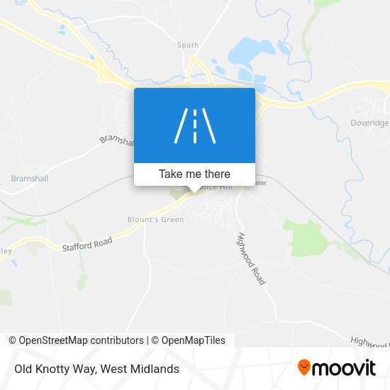 Old Knotty Way map