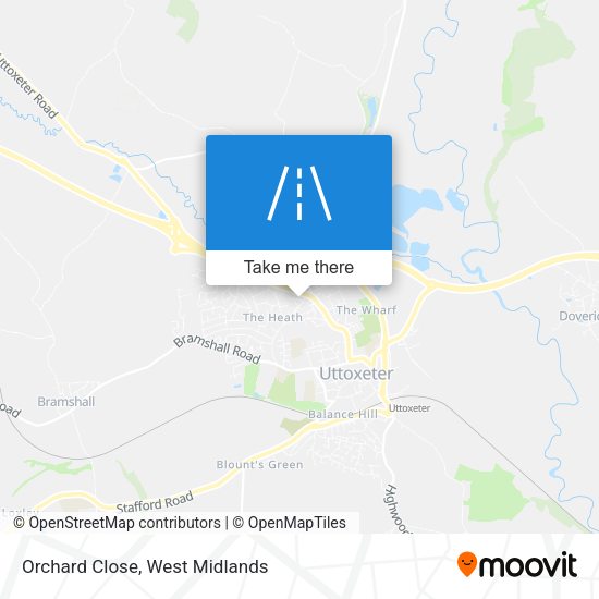 Orchard Close map