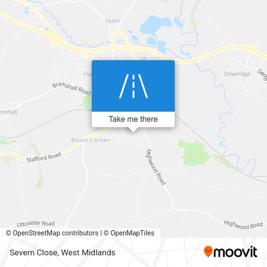 Severn Close map