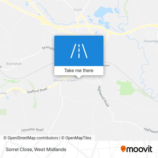 Sorrel Close map